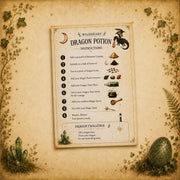 Printed Potion Instructions